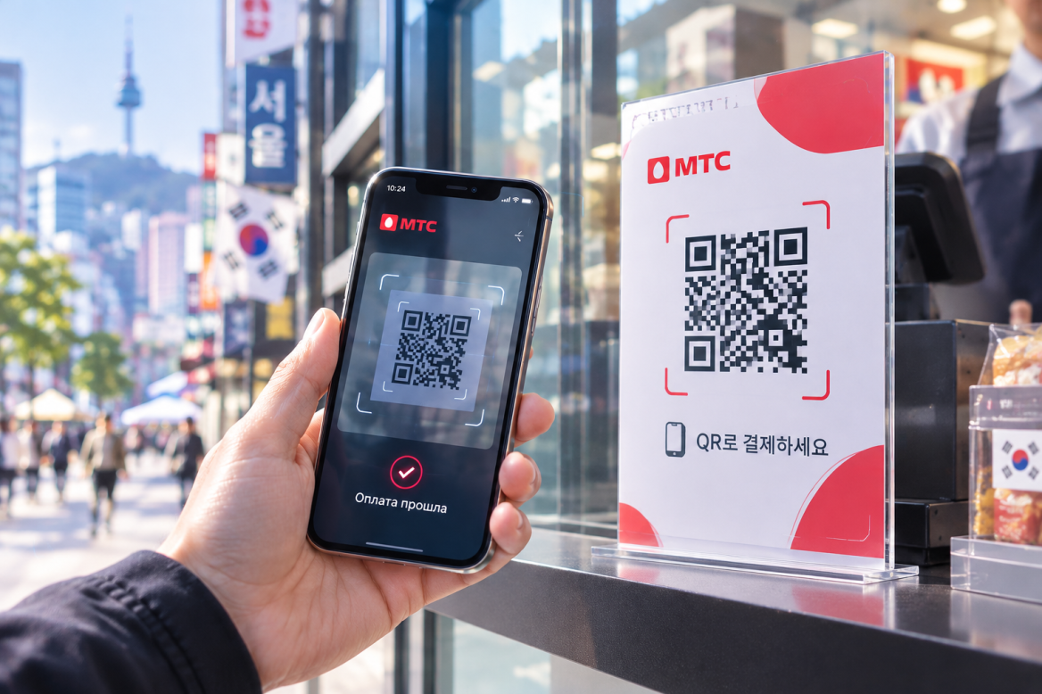 МТС запустила оплату товаров по QR-коду в Южной Корее