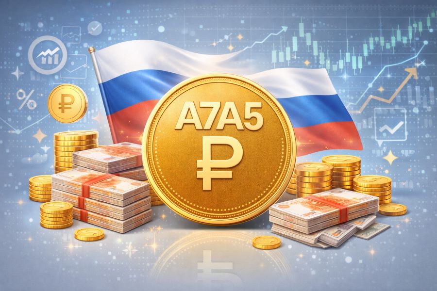 Рублёвый стейблкоин A7A5 вошёл в тройку мировых лидеров по объёму переводов в сети TRON