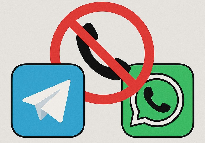 В Роскомнадзоре заявили, что ограничения на звонки в WhatsApp и Telegram остаются в силе
