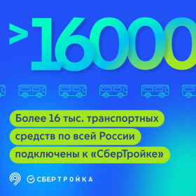 Больше 16 тыс. транспортных средств в регионах России подключили к системе СберТройка