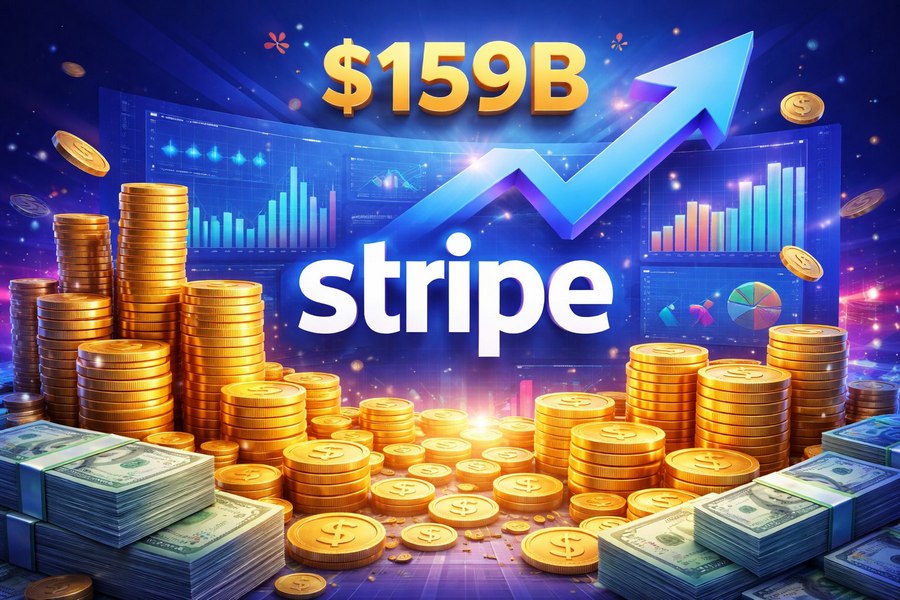 Оценка стоимости Stripe достигает 159 млрд долларов США