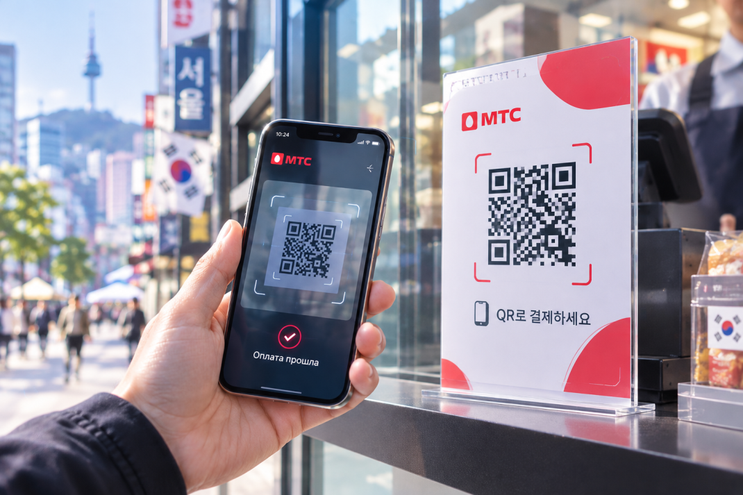 МТС запустила оплату товаров по QR-коду в Южной Корее