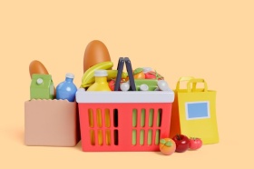 Средний чек в супермаркетах в I квартале вырос на 4,28%