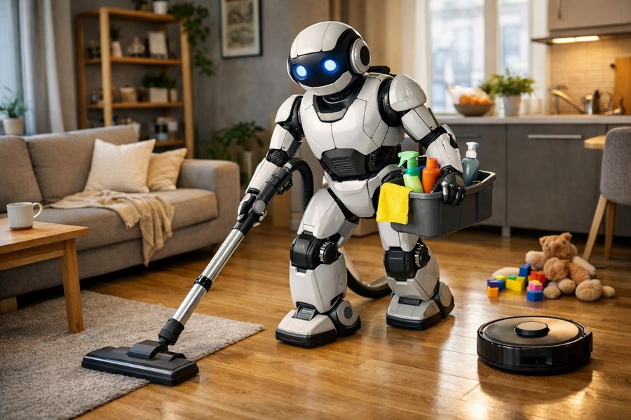 Почти 70% россиян готовы поселить в доме робота-андроида для уборки и готовки