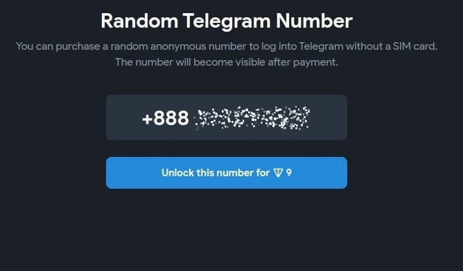 В Telegram теперь можно привязать аккаунт к виртуальному номеру