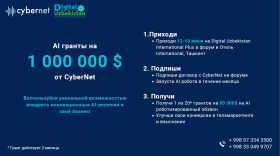 AI гранты на 1 000 000 $ от Cybernet!
