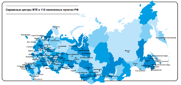 BТЕ: комплексная поддержка по всей России - рис.3 BТЕ: комплексная поддержка по всей России - рис.3