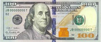 Новые сто долларов США: «колокол в чернильнице» - рис.2